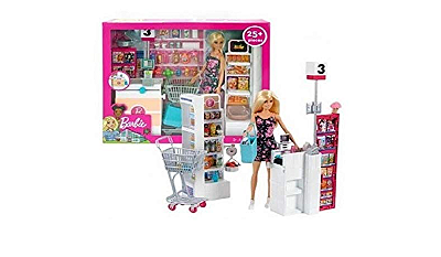 Boneca Barbie Supermercado De Luxo Com Acessórios FRP01