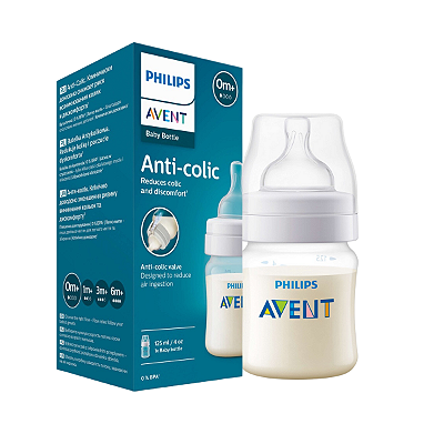 Mamadeira Anti-colic 125ml Transparente Philips Avent