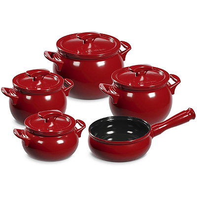 Conjunto De Panelas New Premiere+ 5 Pçs Pomodoro Ceraflame