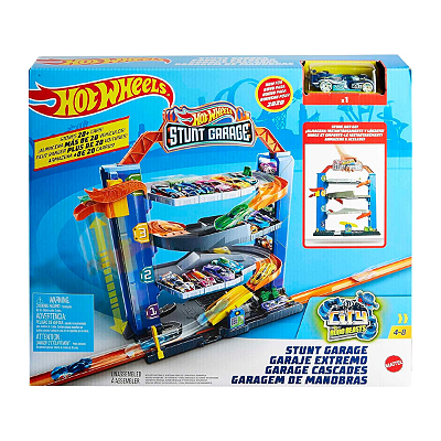 Pista Hot Wheels City Garagem De Manobras Mattel GNL70