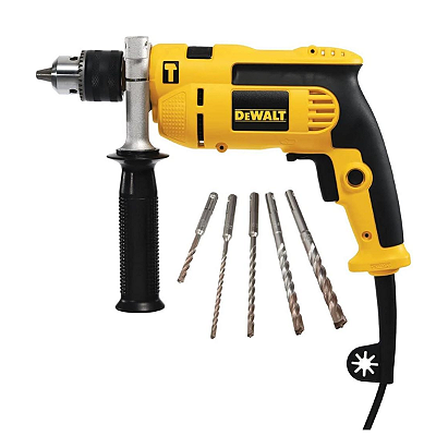 Furadeira de Impacto 1/2 Pol. 220v com 5 Brocas DeWALT