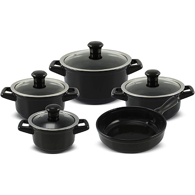 Conjunto de Panelas Premiere Joy 5 Peças Chocolate Ceraflame