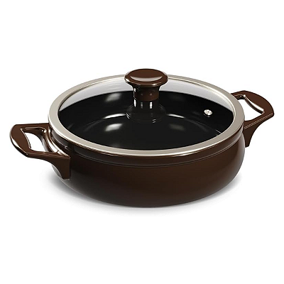 Frigideira New Premiere 24Cm com Alça Chocolate Ceraflame