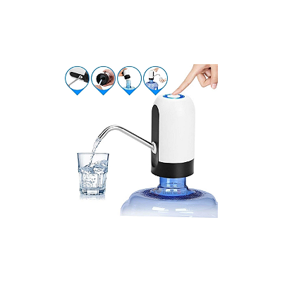 Bomba Elétrica para Galão de Água Recarregavel USB
