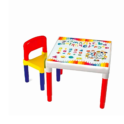 Mesinha Didática Infantil Escolar c/ Cadeira Bell Toy 9068