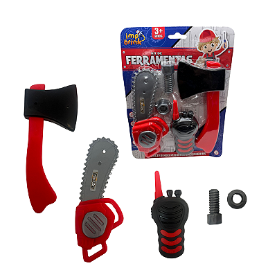 Kit de Ferramentas de Brinquedo com Machado Walk Talk