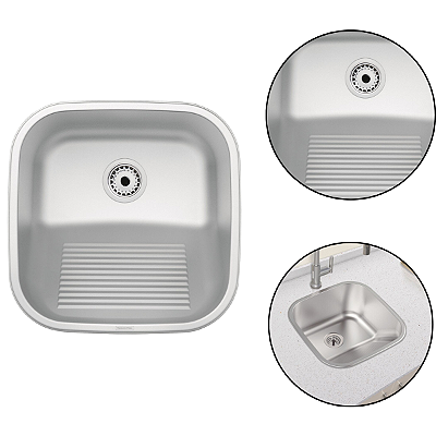 Tanque Hera Compact 25L Aço Inox Escovado 40x40 Tramontina