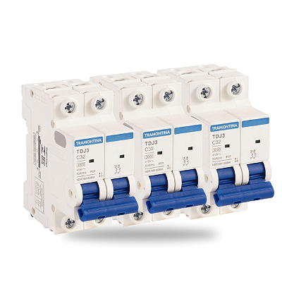 Kit 3 Disjuntores DIN Bipolar 32 Amperes Tramontina
