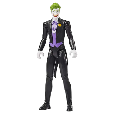 Boneco 30cm Vilão Coringa Preto DC Sunny