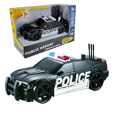 Carro de Policia com Luz e Som Shiny Toys