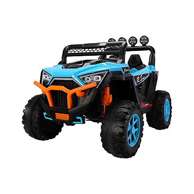 Carro Elétrico Jipe UTV 4x4 2 Lugares 12V Azul Zippy Toys