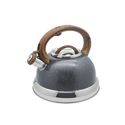 Chaleira Bule Inox C/ Apito 2,7L Roma Granito Brinox