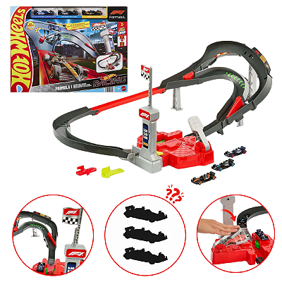 Pista Hot Wheels Racing Circuito de Corrida Fórmula 1 Mattel