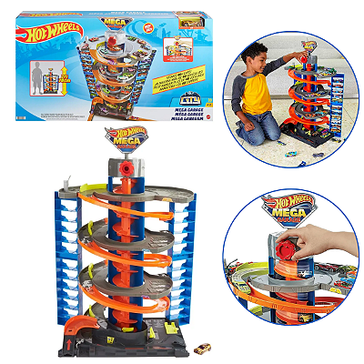 Pista Hot Wheels City Mega Garagem Espiral Mattel