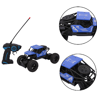 Carrinho Controle Remoto Monster Truck Azul Zippy Toys