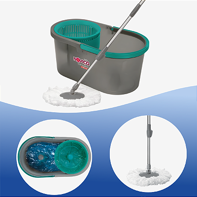 Mop Compacto Com Balde 10 Litros Bettanin Noviça