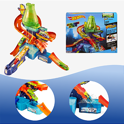 Pista Hot Wheels City Color Shifter Laboratório Mattel CCP76