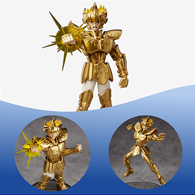 Boneco Cavaleiros Do Zodiaco Aiolia Leão Blokees 75003