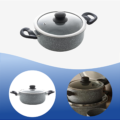 Caçarola De Indução Fogão Elétrico Fogo Requintada Luxo 22cm