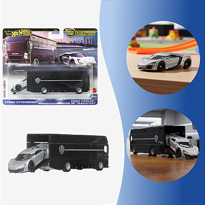 Hot Wheels Premium Team Transport Lykan Hypersport Cor Preto