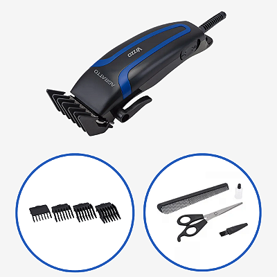 Máquina De Cortar Cabelo Aparador Agratto 10w Vizzo Preto