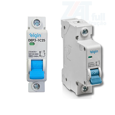 Disjuntor Unipolar Monopolar Elgin Curva C Termomagnético
