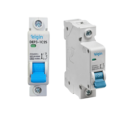 Disjuntor Unipolar Monopolar Elgin Curva C Termomagnético