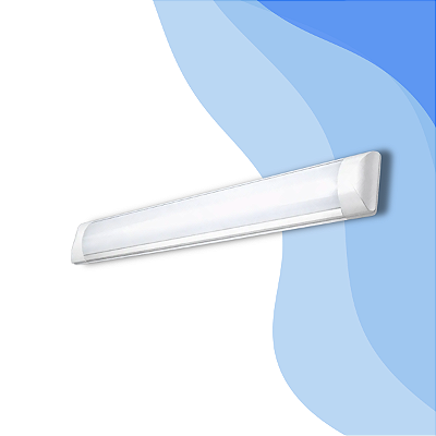 Luminária Slim Elgin 36w 120cm Sobrepor Branco Tubular