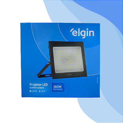 Refletor Projetor Led 150w 6500k Preto Elgin Luz Branca