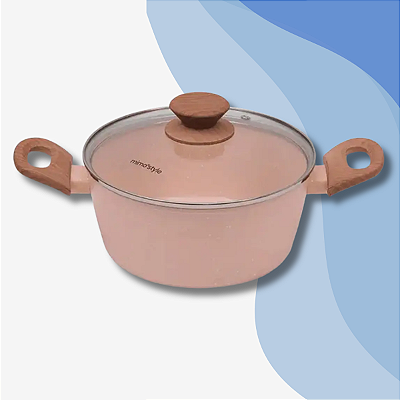 Caçarola Quartzo Panela Indução Cerâmica 20cm Mimo Style