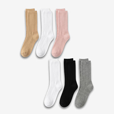 Kit Com 3 Pares De Meia Feminina Algodão