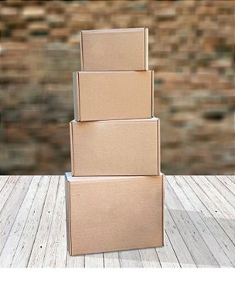 Caixa Correio / E-commerce papelão n.1 (22,5 x 14,5 x 7,5 cm) Lisa - 25 unidades