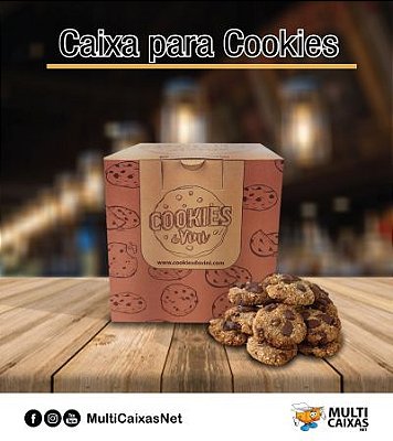 Caixa Cubo p/ cookies (12 x 12 x 12 cm) Personalizada