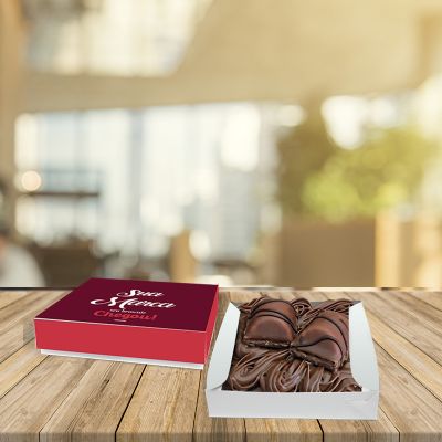 Caixa Forneavel p/ Brownie (8 x 8 x 4 cm) Personalizada