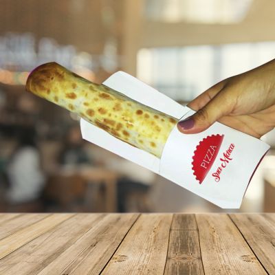 Embalagem envelope Pizza Cone (10 x 6 x 2,5 cm) Personalizada