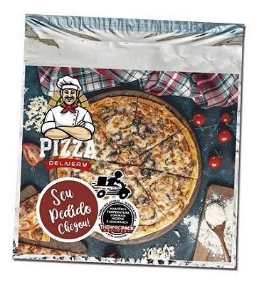 Embalagem Térmica Metalizada Pizza brotinho (32 x 32 cm) - 100 unidades