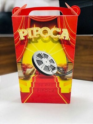 Caixa Cesta de Pipoca Cinema - 25 unidades