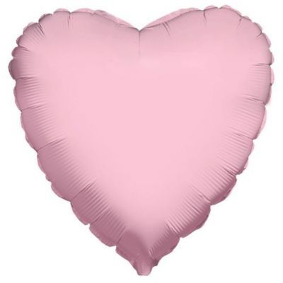 Balão Metalizado Coração Pink Pastel 18'' / 45 cm - 1 Unidade