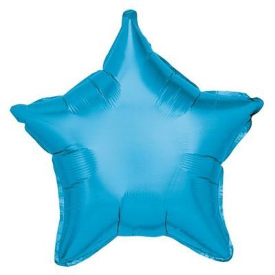 Balão Metalizado Estrela Azul 18'' / 45 cm - 1 Unidade