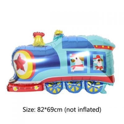 Balão Metalizado Locomotiva/Trem 77 X 62 cm - 1 Unidade