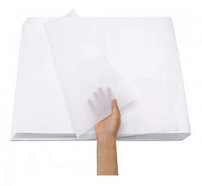 Papel Seda (48 x 60 cm) Branco - 25 unidades