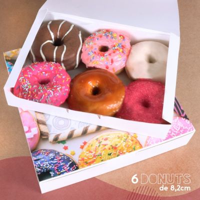 Embalagem p/ Donuts M ( 25 x 17 x 5 cm) - 25 unidades