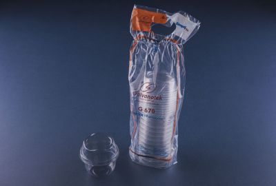 Embalagem Plástica Mousse Tampa Alta ( 7,9 x 7,0 cm) - 10 unidades
