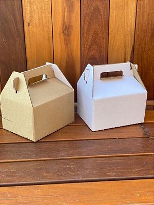 Caixa Papelão Maleta Kit Lanche (19,5 x 15,5 x 11,5 cm) - 10 unidades