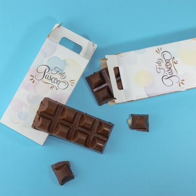 Caixa para Chocolate calça Páscoa (8,2 x 16,2 x 2,9 cm) - 10 Unidades