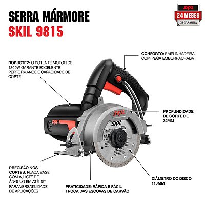 Serra Mármore Skil 9815 1.200W 220v