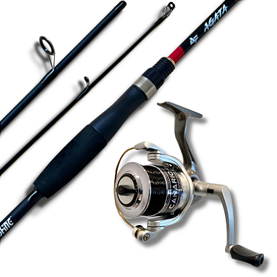 Kit Vara Agata 12lbs + Molinete Canário 20 3r