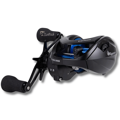 Carretilha Kawana Tigon 300 BG 11 Rolamentos Drag 13kg - Preta