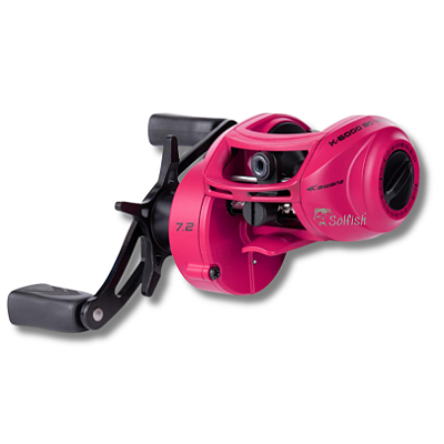 Carretilha Kawana K6000 BG 6 Rolamentos Drag 6,5kg - Rosa