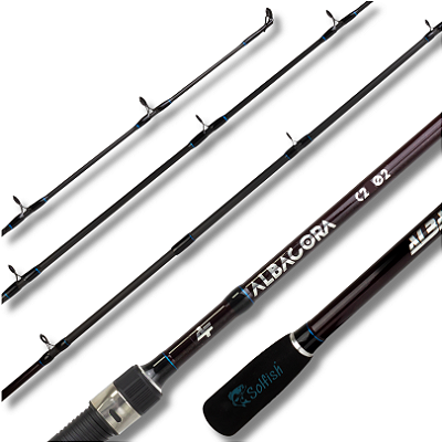 Vara Albatroz Albacora 2,10m 50lbs Preta - Para Carretilha